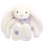 DOUDOU - pluszowy królik Lapin Fleurette, biały / Doudou et Compagnie