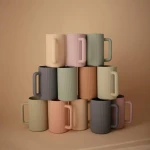 Silikonowy kubek do spłukiwania głowy Blush / Mushie