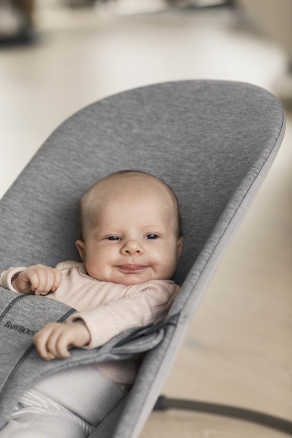 BABYBJORN - leżaczek BLISS 3D Jersey - Jasny Szary