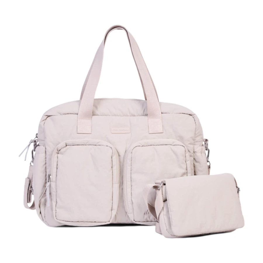 Torba do wózka + mała torebka Mellow Beige / Childhome