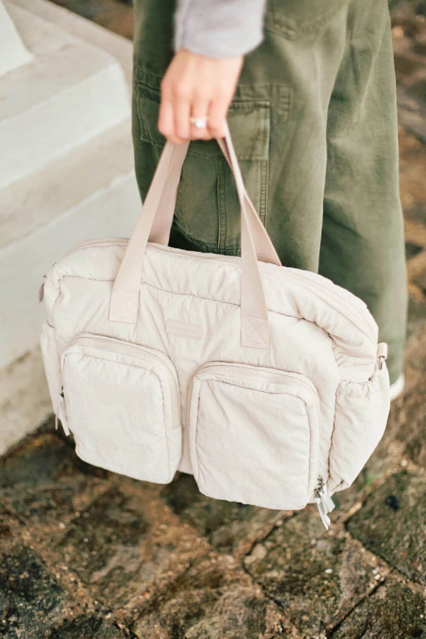 Torba do wózka + mała torebka Mellow Beige / Childhome