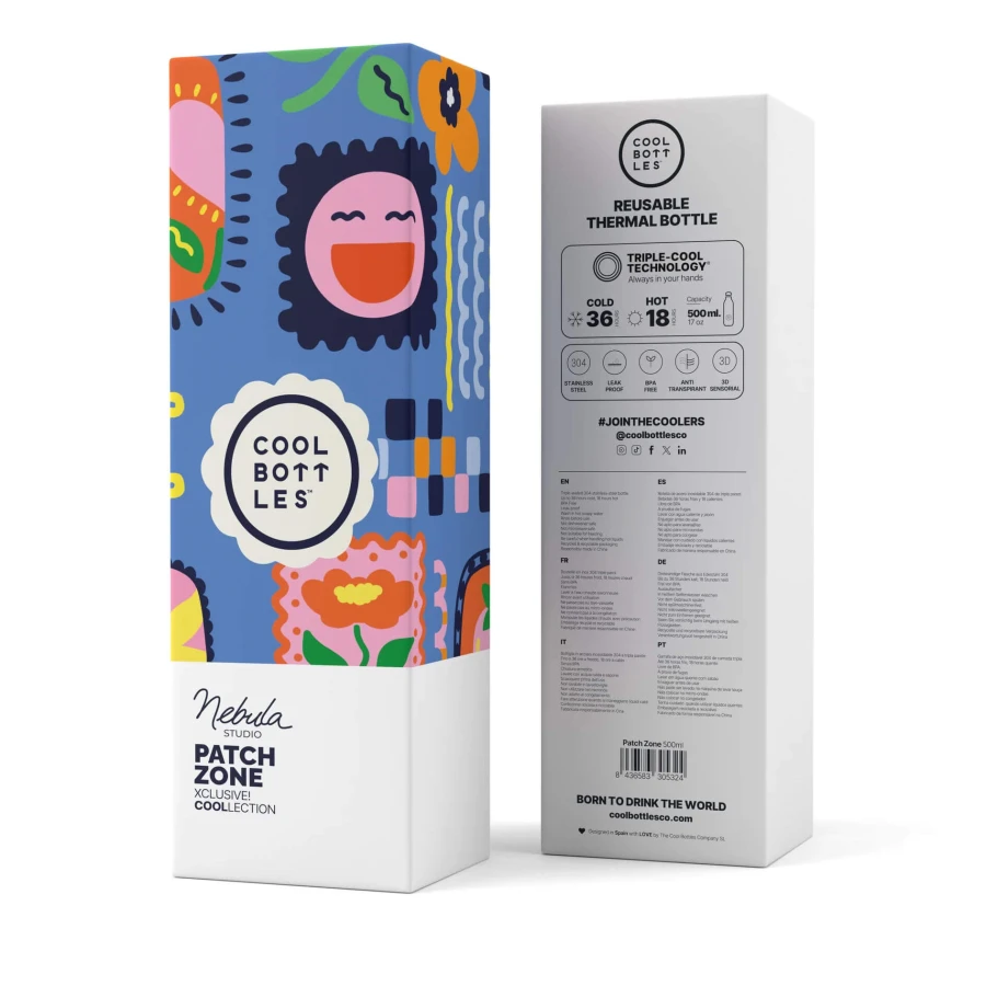 Butelka termiczna Xclusive! Nébula - Patch Zone, 500 ml / Cool Bottles