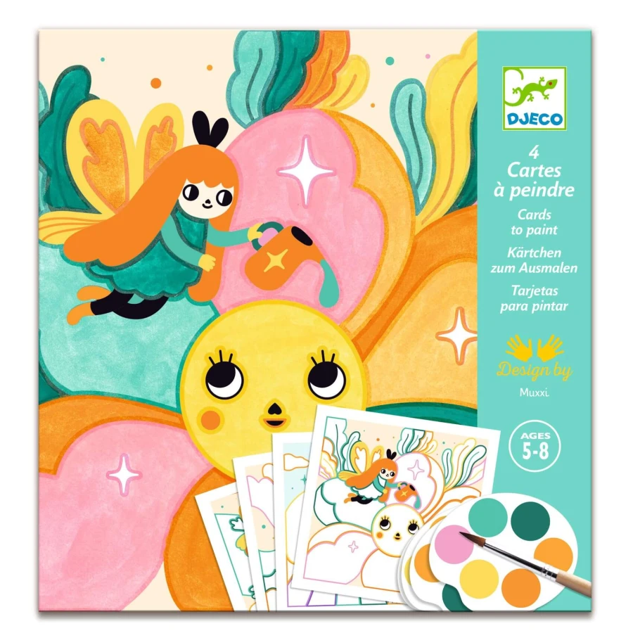 Malowanie z paletą farb MAGICZNY OGRÓD / Djeco