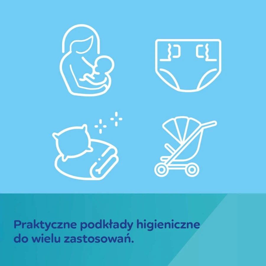 Wielofunkcyjne podkłady higieniczne 60x60cm, 10szt. / Canpol babies