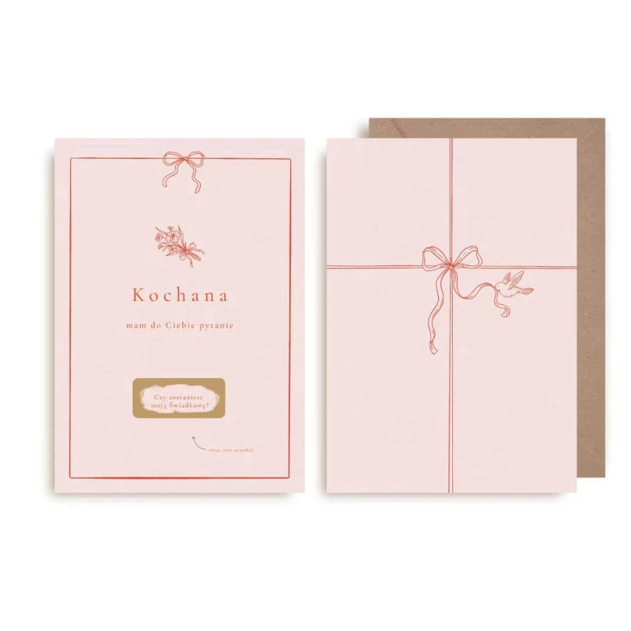 Kartka zdrapka - Czy zostaniesz moją Świadkową? / Mommy Planner