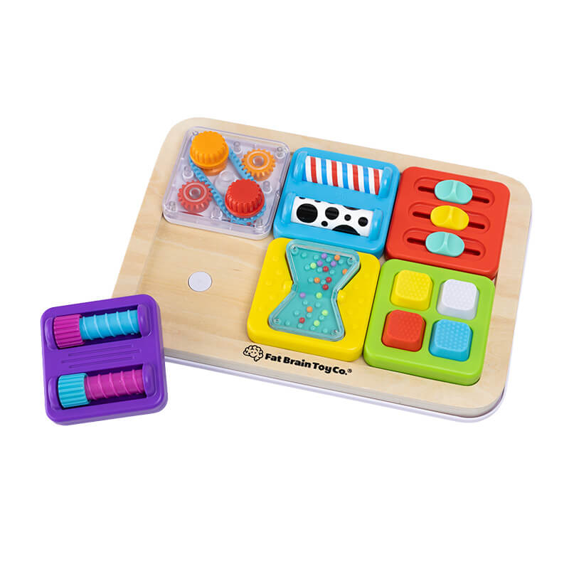 Sensoryczny Kwadrat. PlayTab. Suwaki / Fat Brain Toys