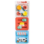 PlayTab Sensoryczne Kwadraty - Zestaw 6 z Gąsienicą / Fat Brain Toys