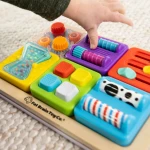 PlayTab Sensoryczne Kwadraty - Zestaw 6 z Gąsienicą / Fat Brain Toys