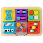 PlayTab Sensoryczne Kwadraty - Zestaw 6 z Gąsienicą / Fat Brain Toys