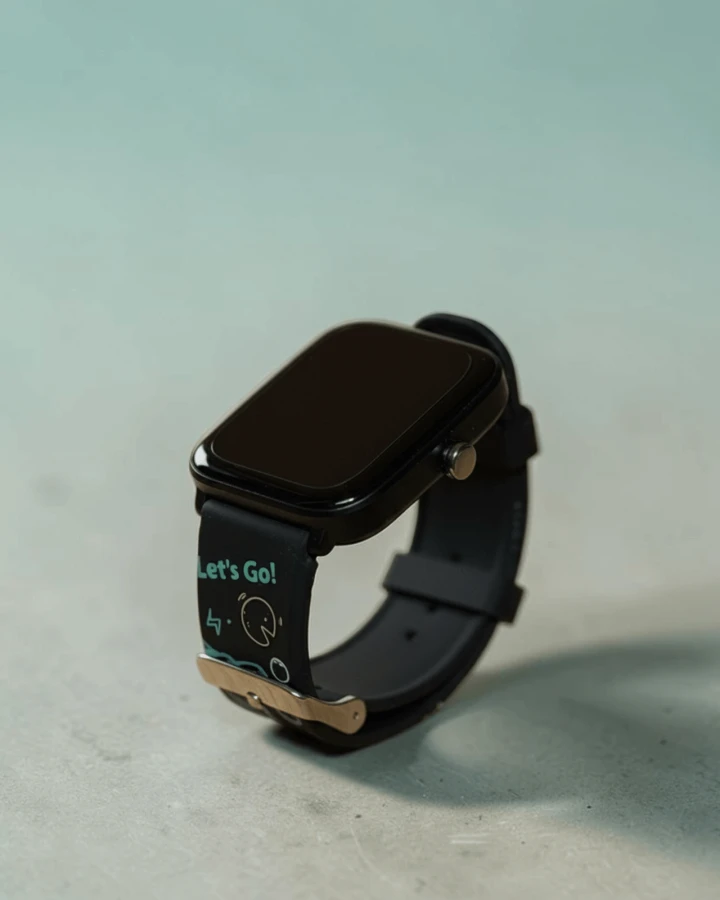 Smartwatch 2.0 krokomierz, gry, tarcze, pulsometr - Black, 6+ / Kiddoboo