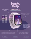 Smartwatch 2.0 krokomierz, gry, tarcze, pulsometr - Lilac, 6+ / Kiddoboo