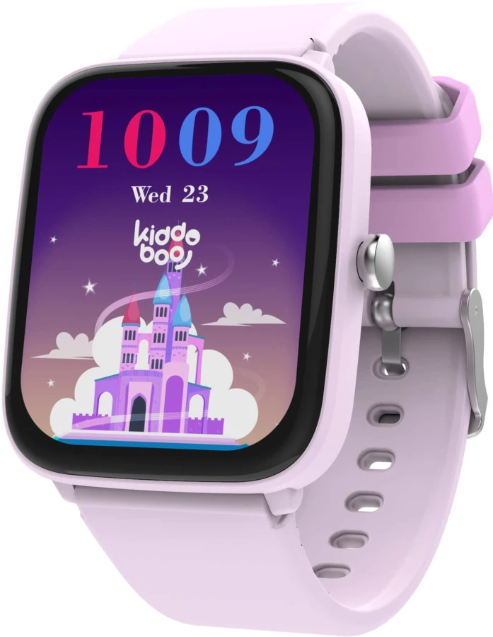 Smartwatch 2.0 krokomierz, gry, tarcze, pulsometr - Lilac, 6+ / Kiddoboo