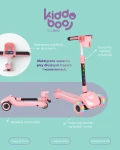 Hulajnoga Elektryczna Trecyclo 3-kołowa dla dzieci 3+ Pink / Kiddoboo