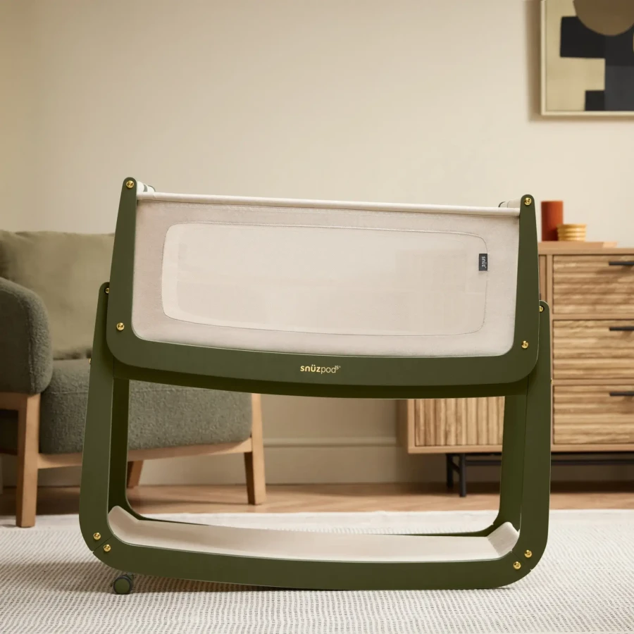 Wielofunkcyjne łóżeczko dostawne SnuzPod5 - Olive / Snuz