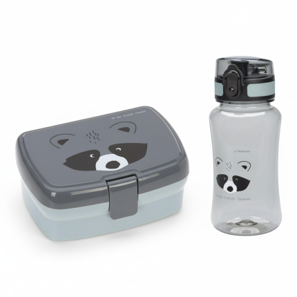 Zestaw na lunch Lunchbox + Tritanowa butelka - bidon 460 ml About Friends Szop / Lassig 1210057250