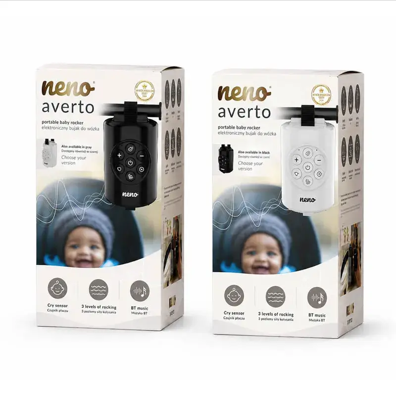 Inteligentny elektroniczny bujak do wózka Neno Averto - Black / Neno