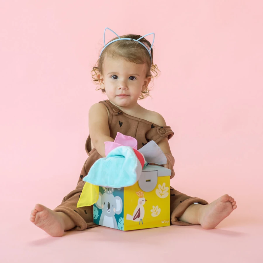 Sensoryczne pudełko edukacyjne z chusteczkami Koala Kimmy / Taf Toys