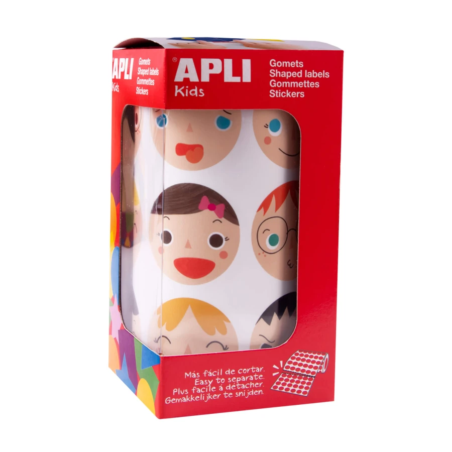 Zestaw naklejek w rolce - Emocje, 360szt. / Apli Kids
