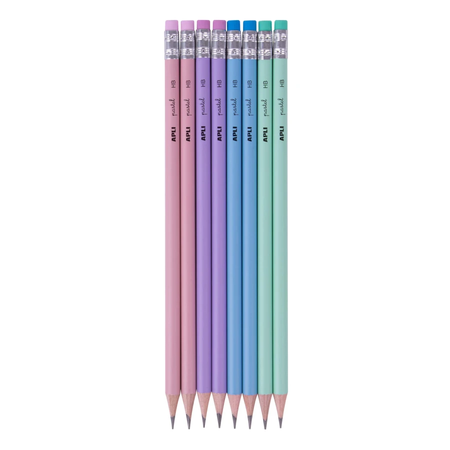 Zestaw ołówków z gumką Nordik Collection, 8szt. / Mideer