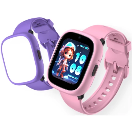 WatchMe K3 Gen2 smartwatch dla dzieci GPS, karta SIM, telefon - Pink, Purple / Kiddoboo