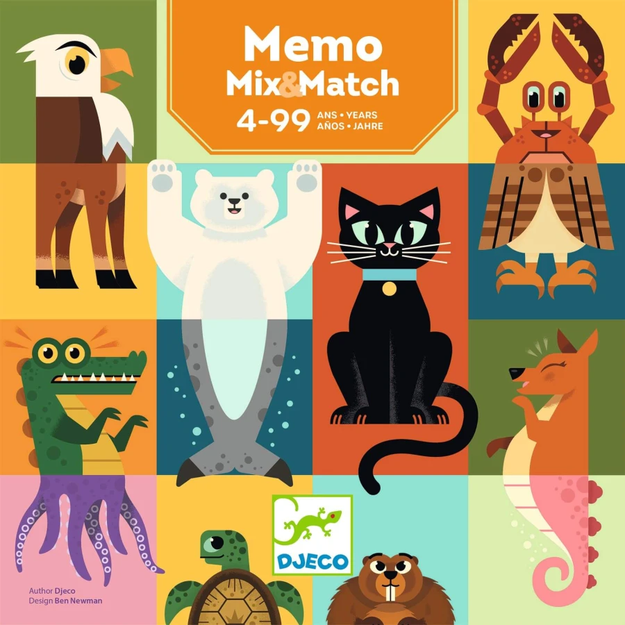 Gra logiczna MEMO MIX&MATCH / Djeco