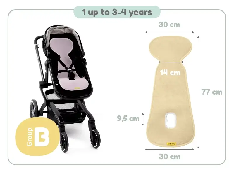 Wkładka antypotowa do wózka Buggy - Anthracite / AeroMoov
