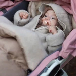 Regulowany śpiwór iGrow Scandi 0-36m beige / Zaffiro