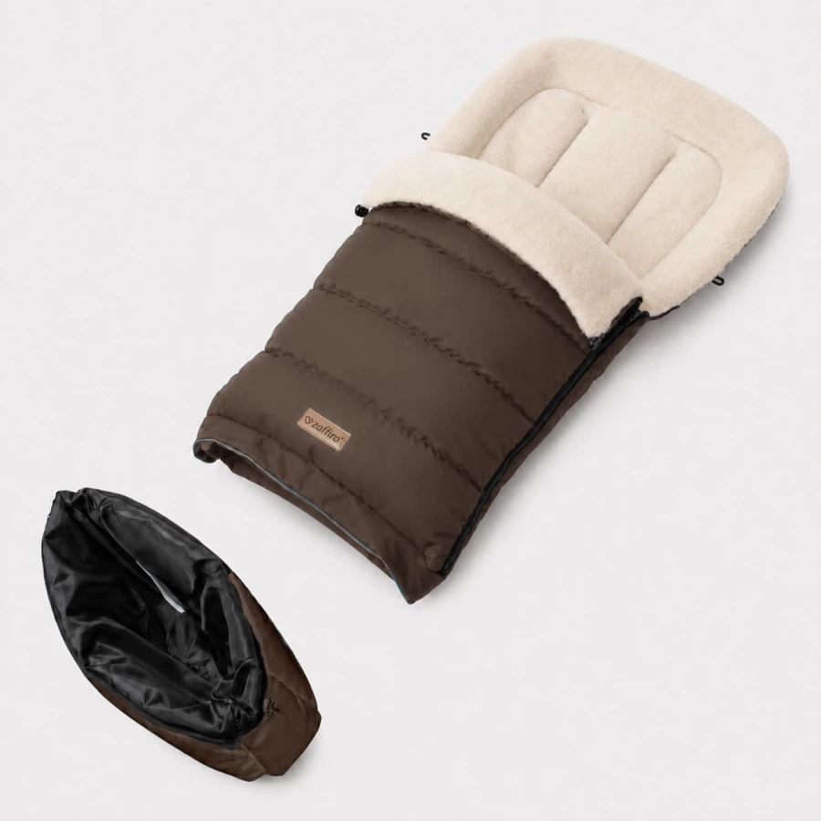 Regulowany śpiwór iGrow Scandi 0-36m brown / Zaffiro