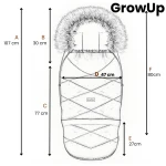 Regulowany śpiwór z torbą GrowUP Scandi 0-36m beige / Zaffiro