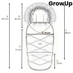 Regulowany śpiwór z torbą GrowUP Aspen 0-36m burgundy / Zaffiro