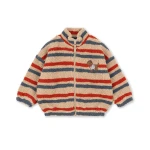 Kurtka pluszowa Jody - tangerine stripe / Konges slojd