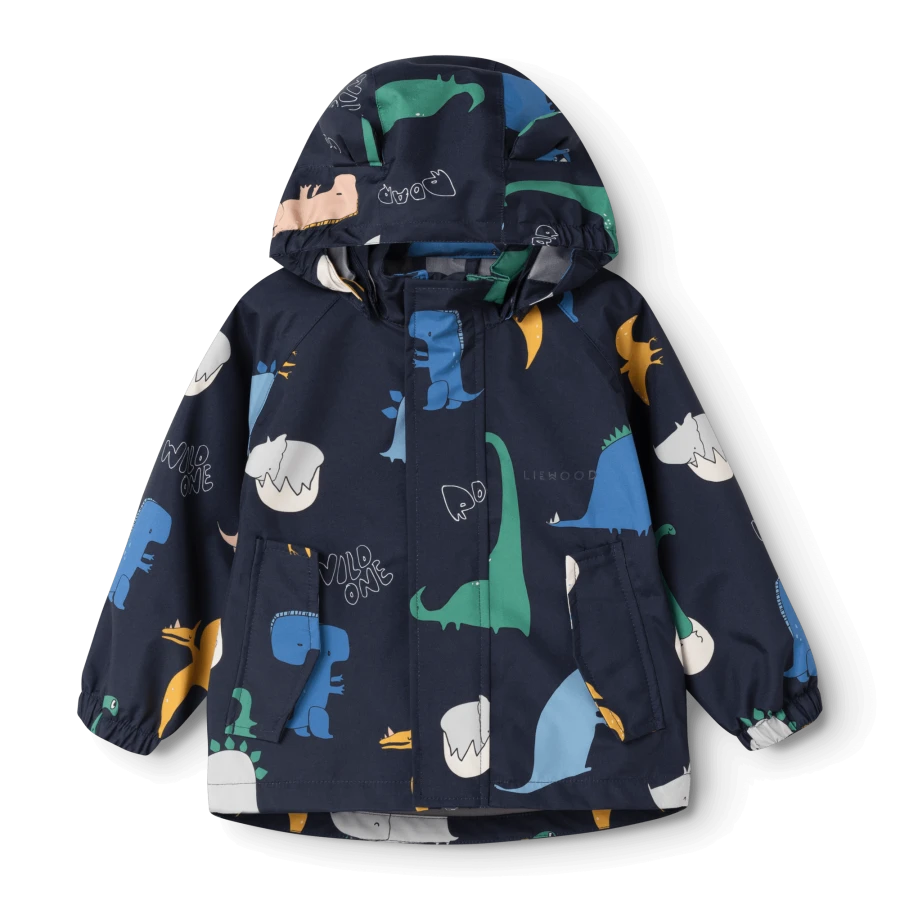 Komplet przeciwdeszczowy Manu - Dino roar, Classic navy / Liewood