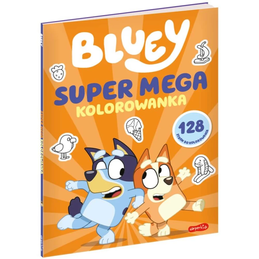 Bluey. SUPER MEGA kolorowanka / HarperCollins