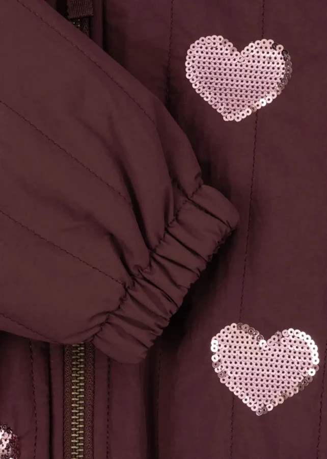 Kurtka bomberka Juno Sequin - decadent chocolate / Konges slojd