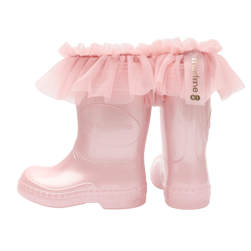Ocieplacz polarowy Mudme x Manufaktura Falbanek - pink pearl / Mudme
