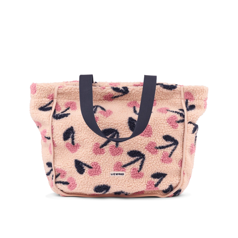 Torba Reed Pile Tote Bag - Mega Cherry heart, Rosey / Liewood