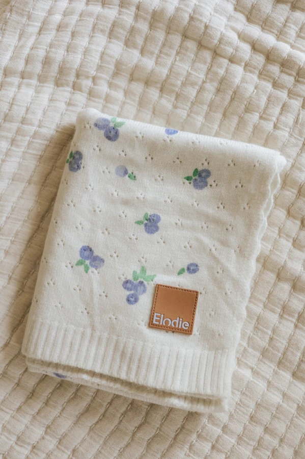 Kocyk ażurowy - Pointelle, Blueberry Bliss / Elodie Details