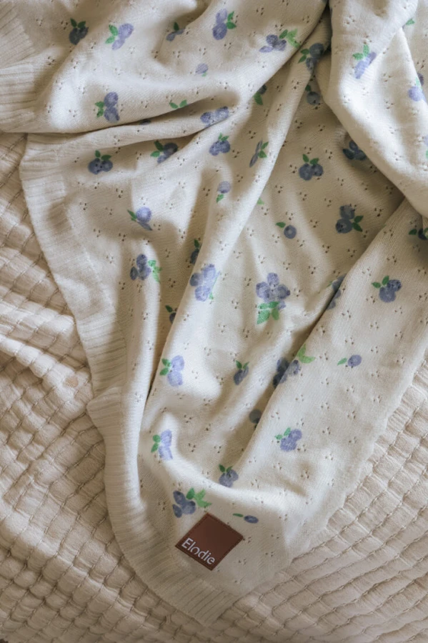 Kocyk ażurowy - Pointelle, Blueberry Bliss / Elodie Details