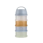 Pojemniki na mleko w proszku 4 komory - Translucent pebble / Beaba