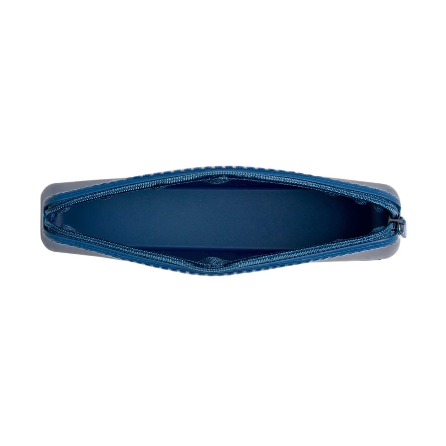 Sztućce ze stali nierdzewnej z etui na zamek - Blue / Citron