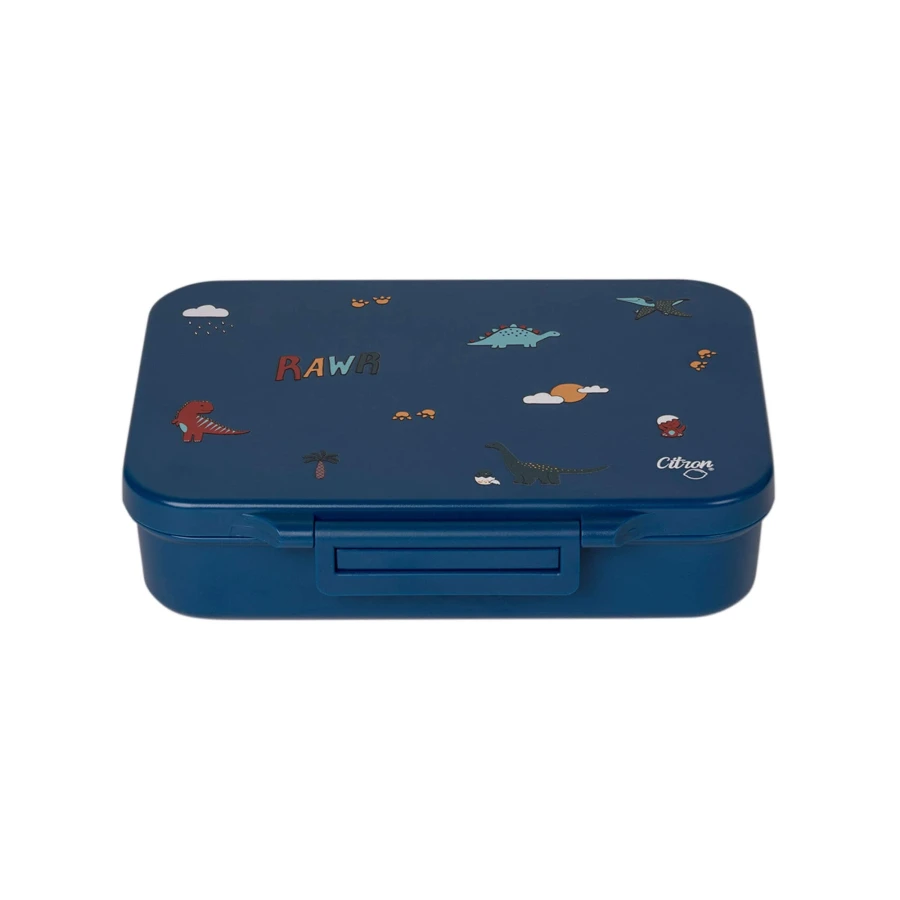 Lunch Box Tritanowy - Blue Dino / Citron