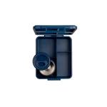 Grand lunch box z termosem - Blue Dino / Citron