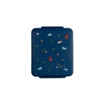 Grand lunch box z termosem - Blue Dino / Citron