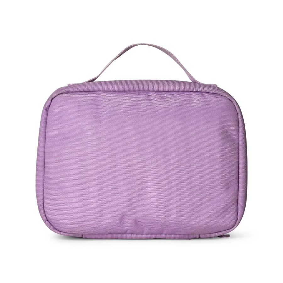 Kwadratowy Lunch Bag, śniadaniówka - Stormy Unicorn / Citron