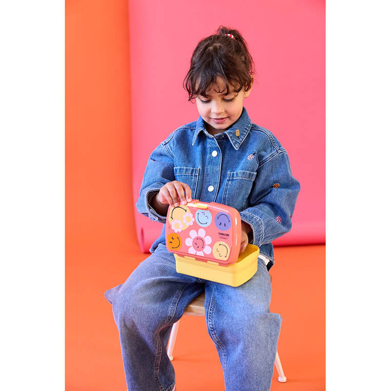 Lunchbox z wkładką SmileyWorld® dusty rose / Lassig