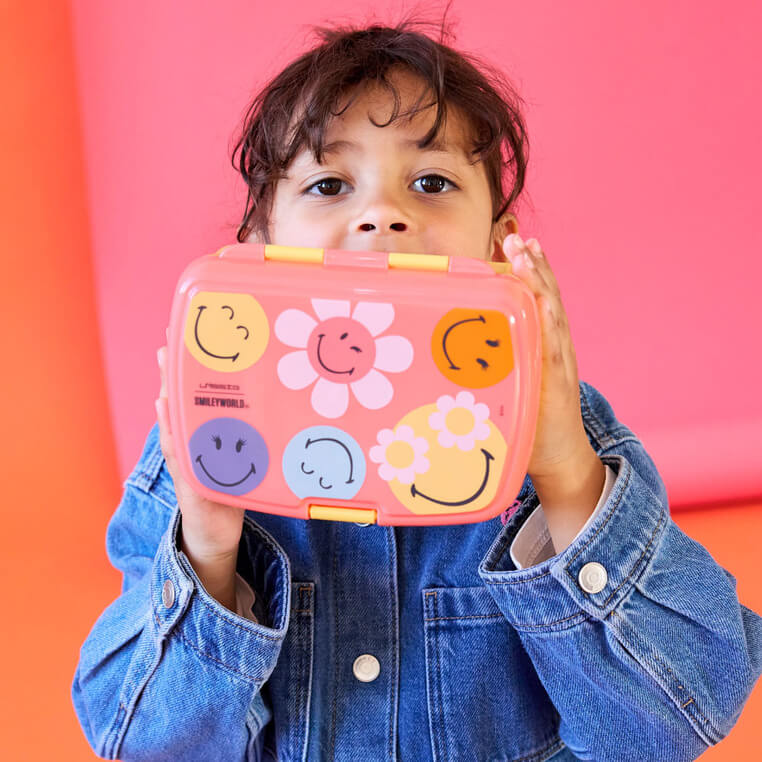 Lunchbox z wkładką SmileyWorld® dusty rose / Lassig