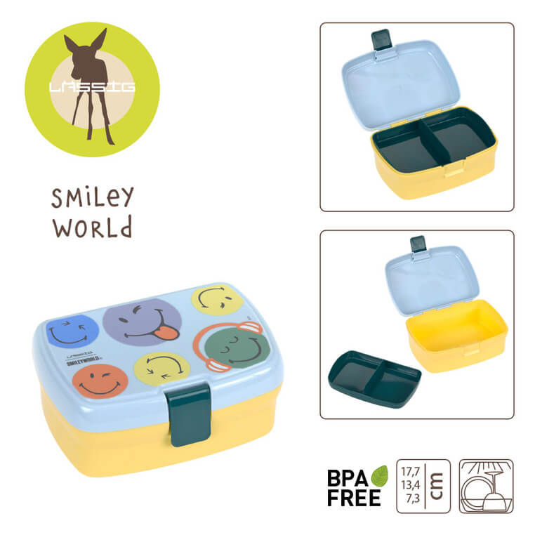 Lunchbox z wkładką SmileyWorld® blue / Lassig