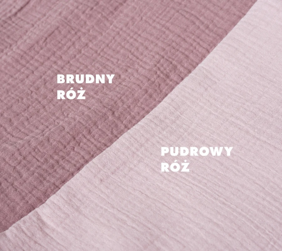 Otulacz bawełniany dla niemowląt 100×80 cm - pudrowy róż / Lullalove