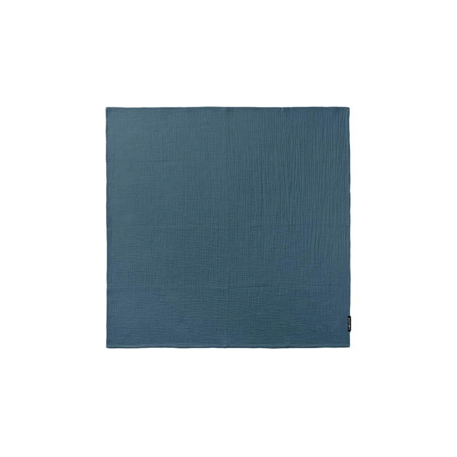 Otulacz bawełniany dla niemowląt 100×80 cm - błękit oceanu / Lullalove