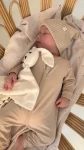 Rampers niemowlęcy z wełny merino - BEIGE / YOSOY